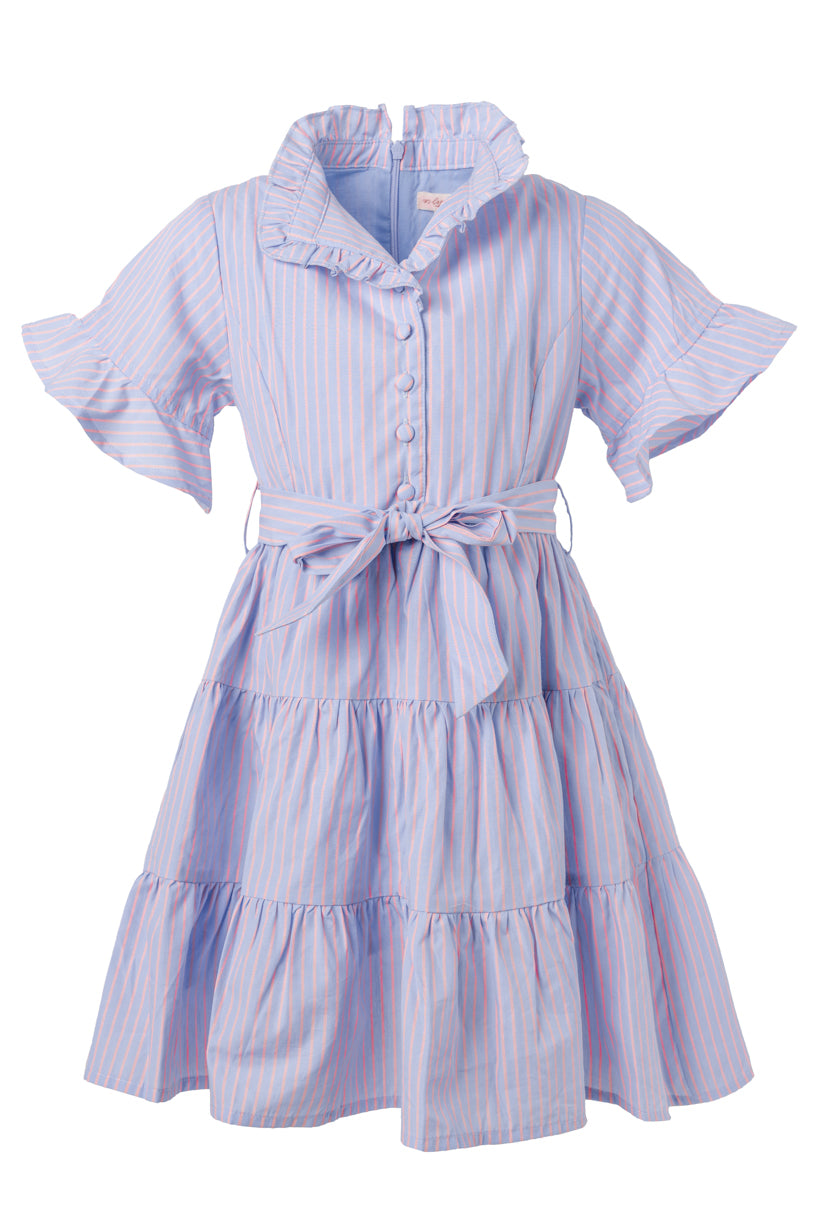 Mini Sutton Dress in Pinstripe - FINAL SALE