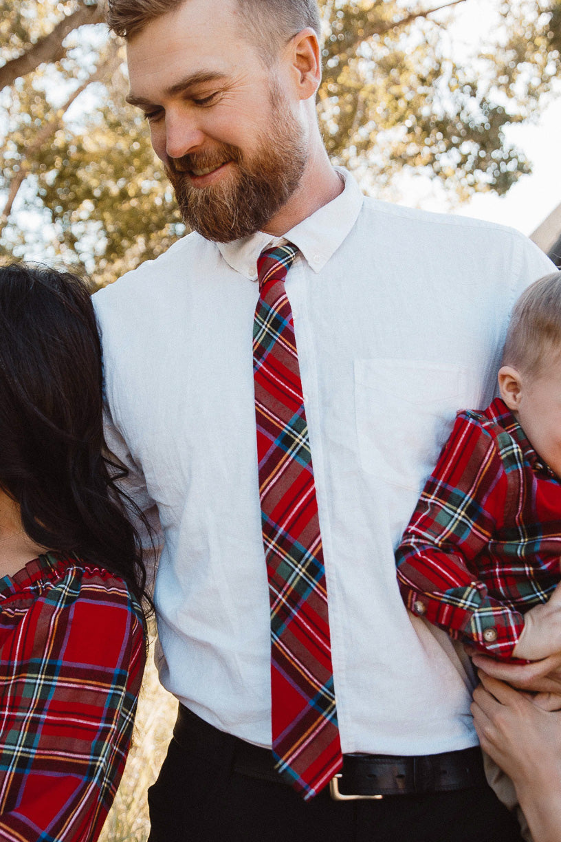 Ties in Madeline Holiday Plaid