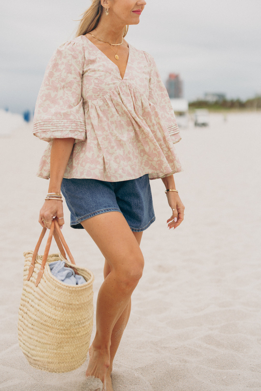 Vicky Top in Pink Floral