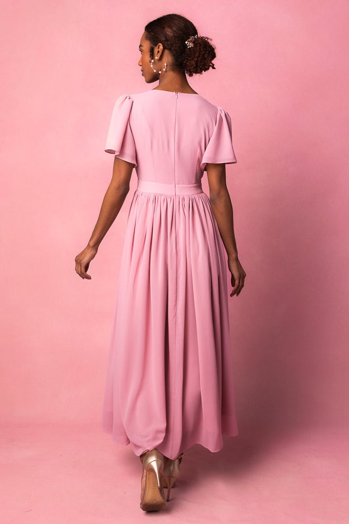 Abbie Dress in Blush-Adult