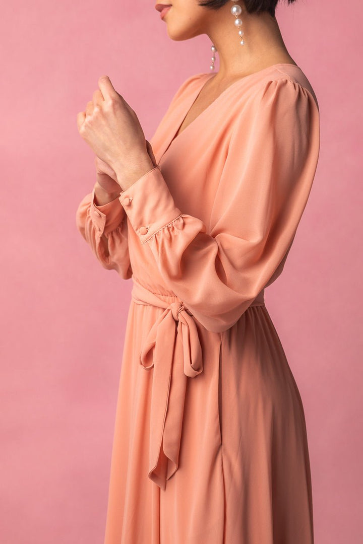 Andie Dress in Apricot Crush-Adult