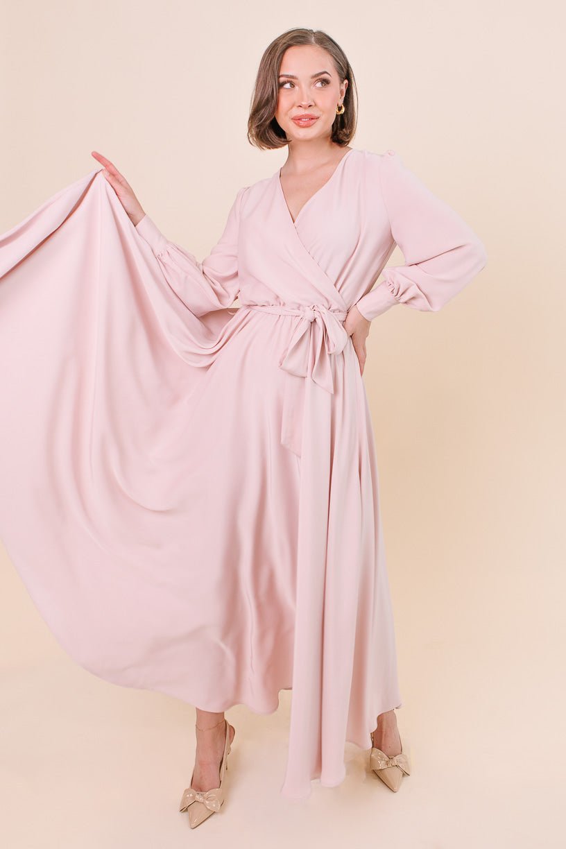 Andie Dress in Powder Pink-Adult