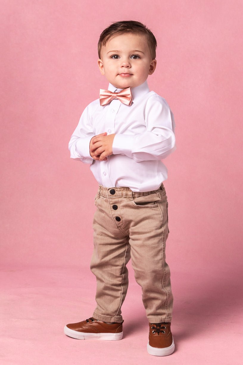 Henry Baby Boys Bow Tie in Apricot Crush-Mini