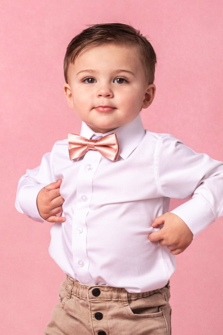 Henry Baby Boys Bow Tie in Apricot Crush-Mini