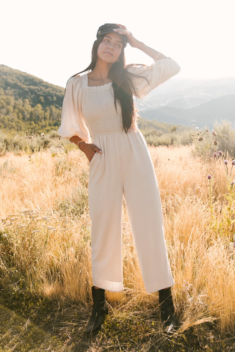 Arianna Jumpsuit in Cream-Adult