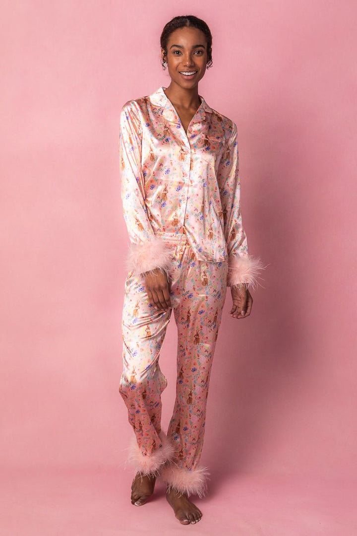 Bella Bunny Pajamas with Feathers-Adult