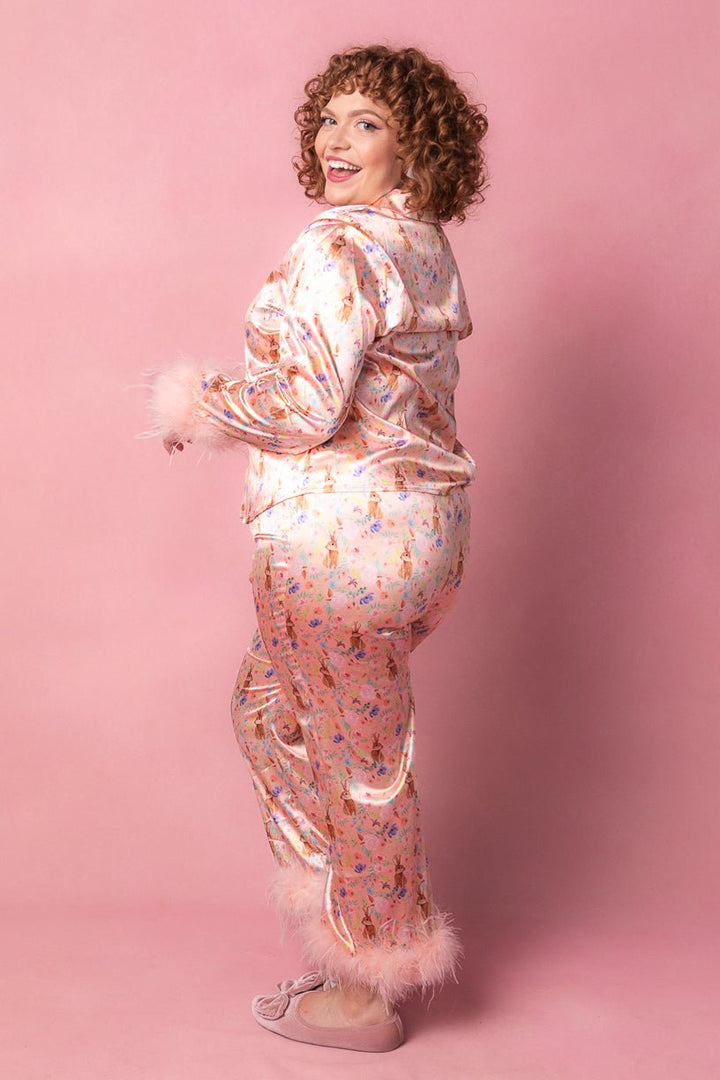 Bella Bunny Pajamas with Feathers-Adult