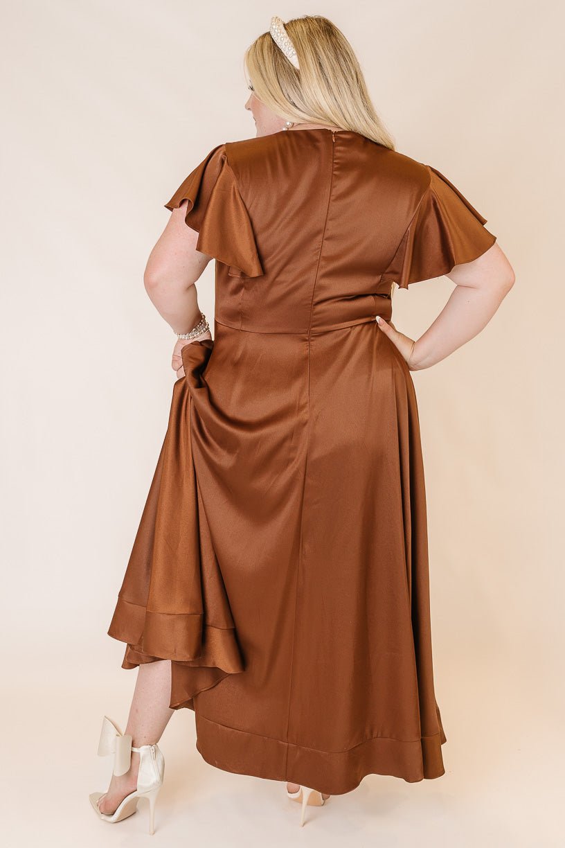 Callie Dress in Brown-Adult