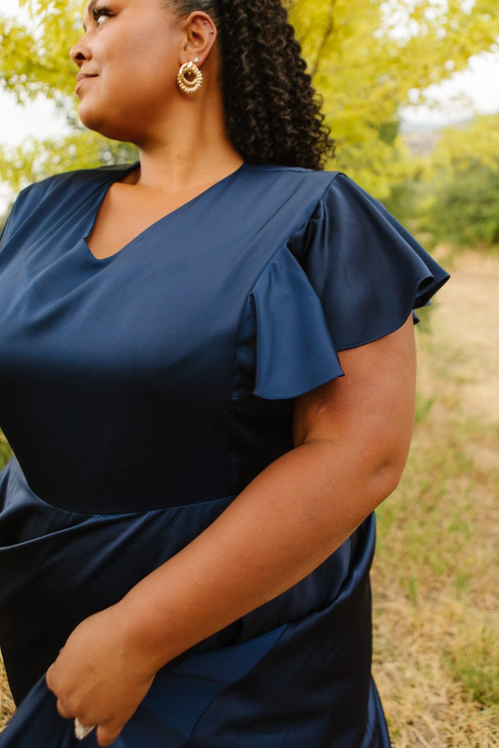 Callie Dress in Navy-Adult