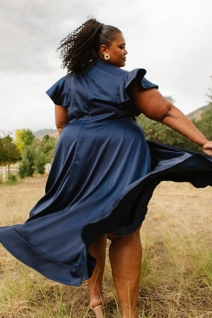Callie Dress in Navy-Adult
