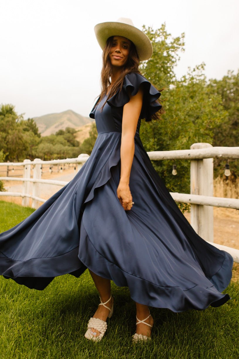 Callie Dress in Navy-Adult