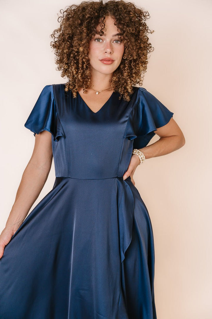 Callie Dress in Navy-Adult