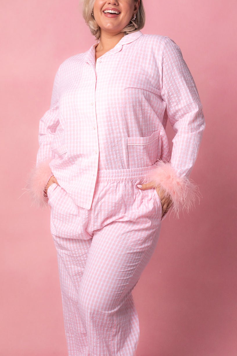 Camille Pajamas with Feathers-Adult