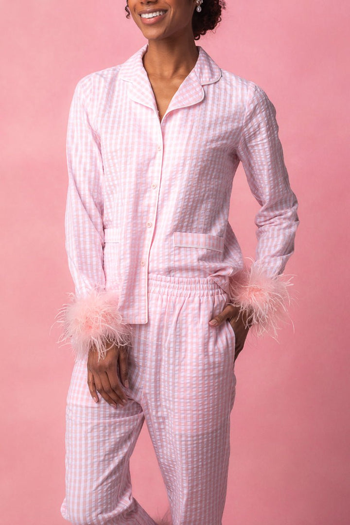 Camille Pajamas with Feathers-Adult