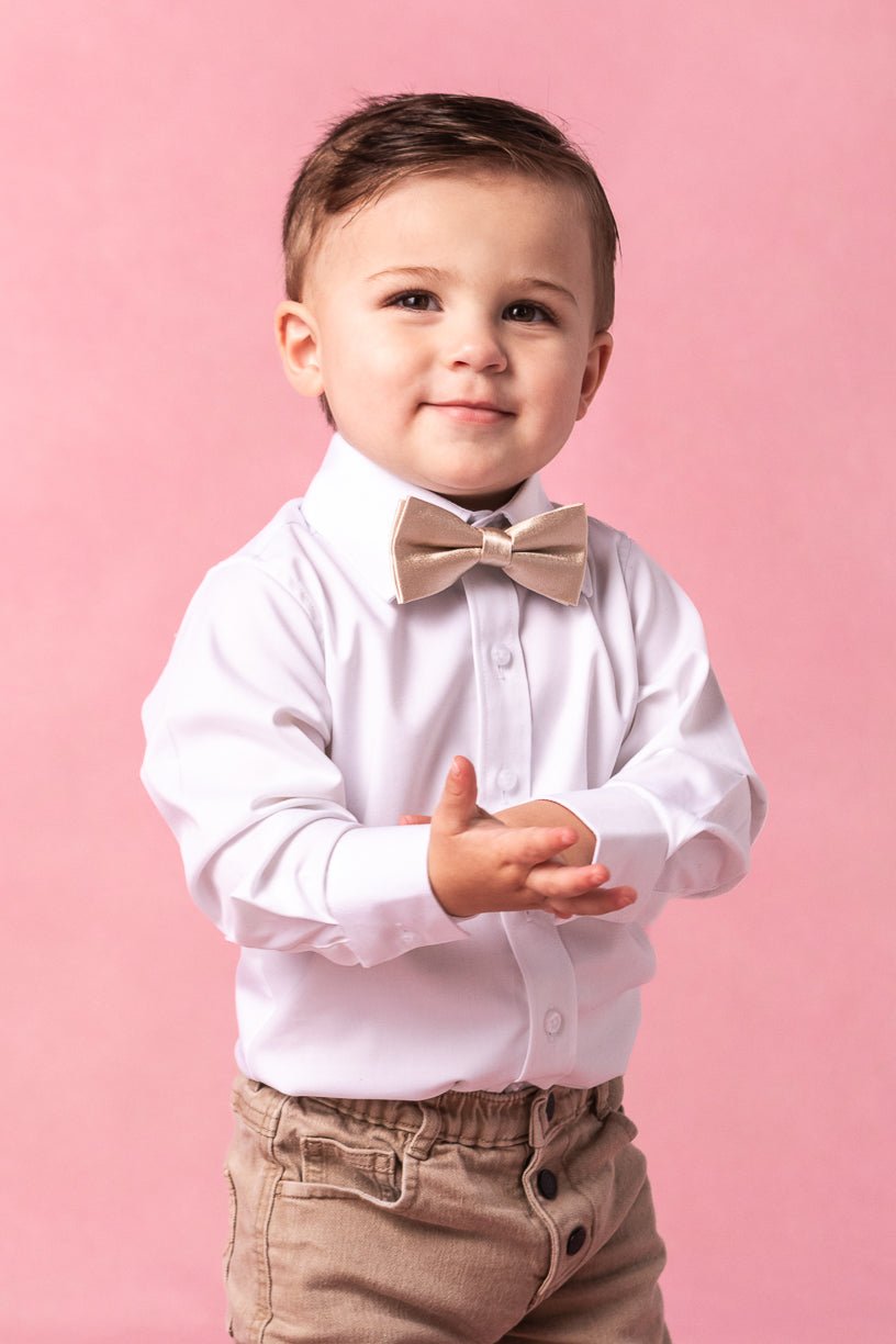 Henry Baby Boys Bow Tie in Champagne-Mini