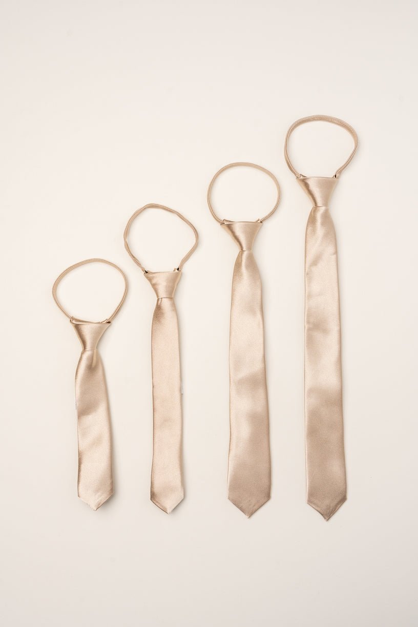 Max Boys Tie in Champagne-Mini