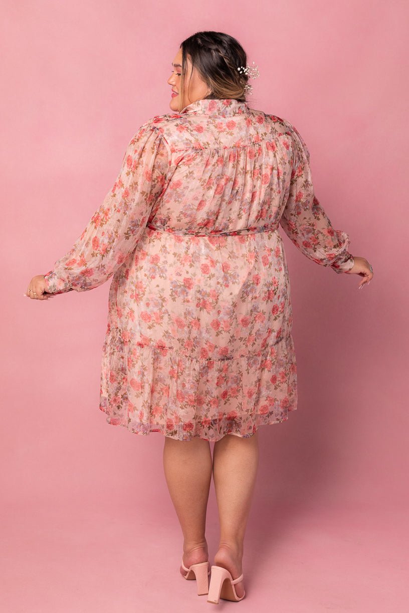 Eleanor Dress in Pink Floral-Adult