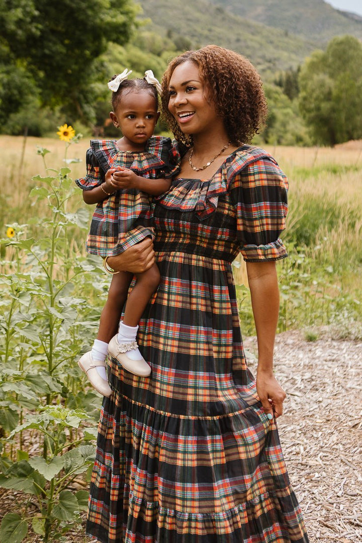 Gracie Dress in Plaid - FINAL SALE-Adult