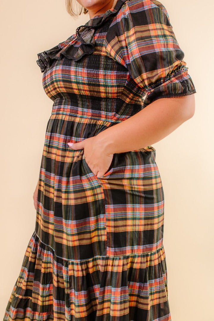 Gracie Dress in Plaid - FINAL SALE-Adult