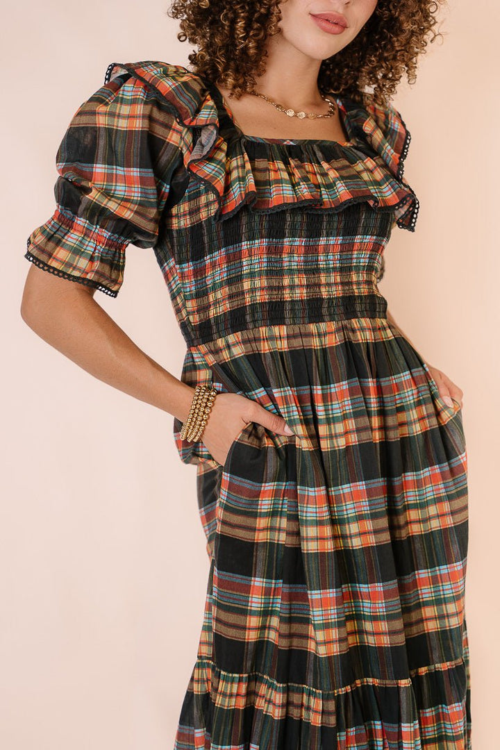 Gracie Dress in Plaid - FINAL SALE-Adult