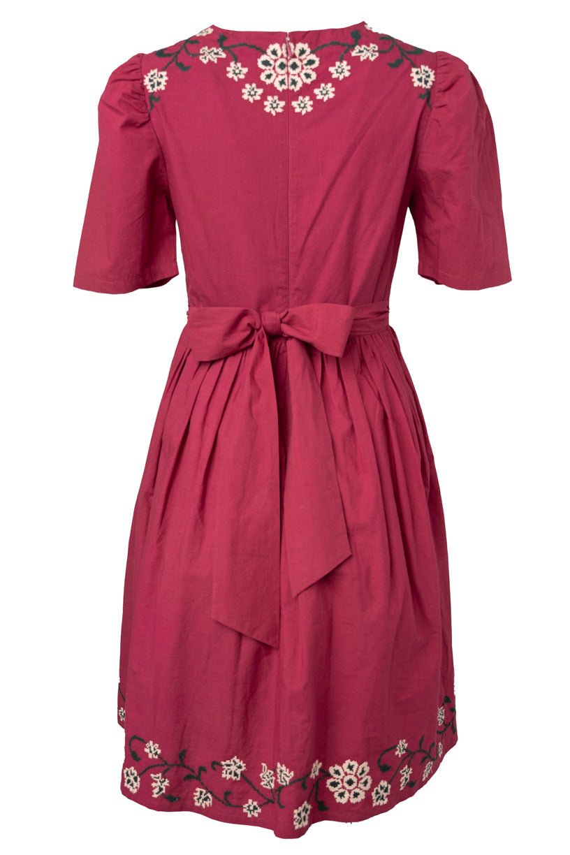 Heidi Dress in Maroon - FINAL SALE-Adult