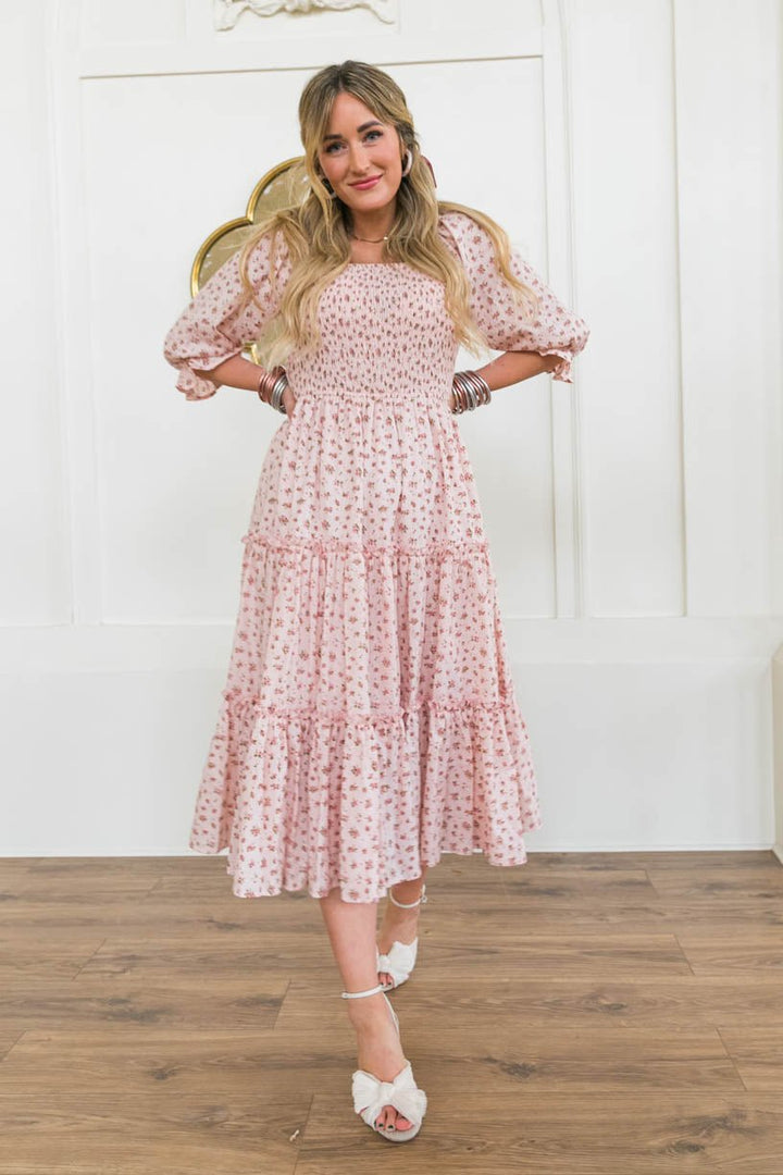 Madeline Dress In Pink-Adult