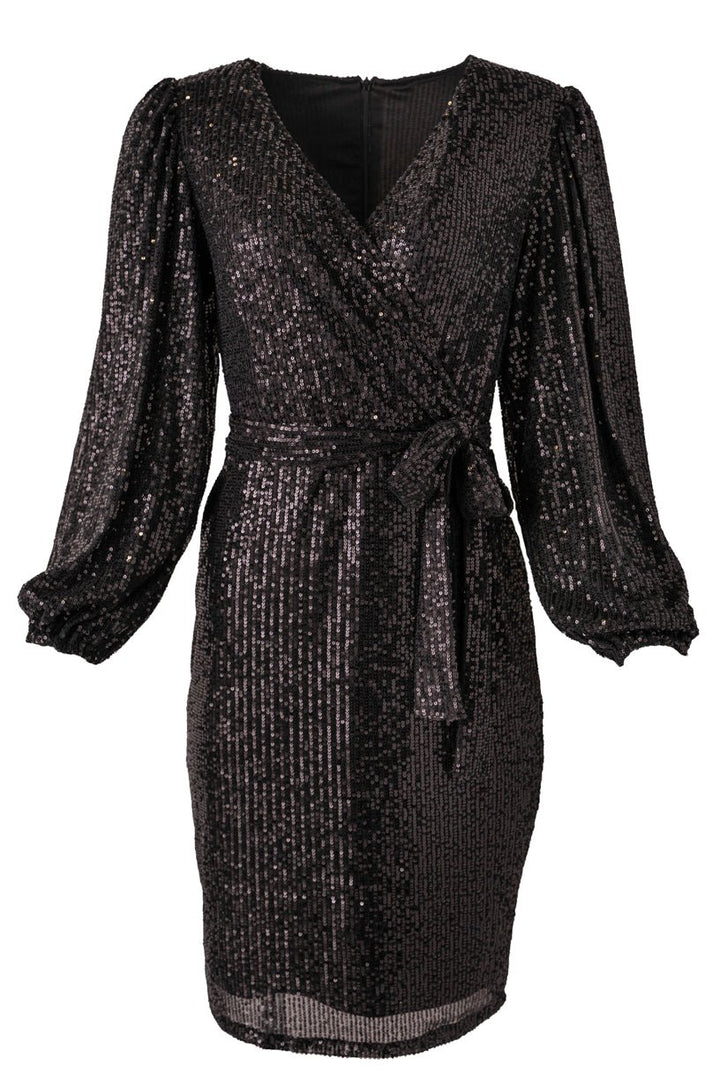 Jagger Dress in Black Sequin - FINAL SALE-Adult