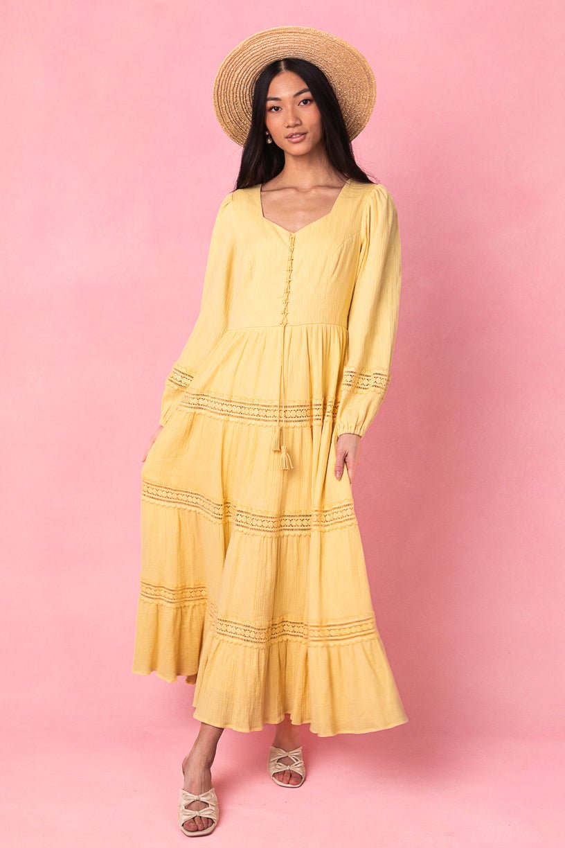 Joella Dress in Yellow-Adult