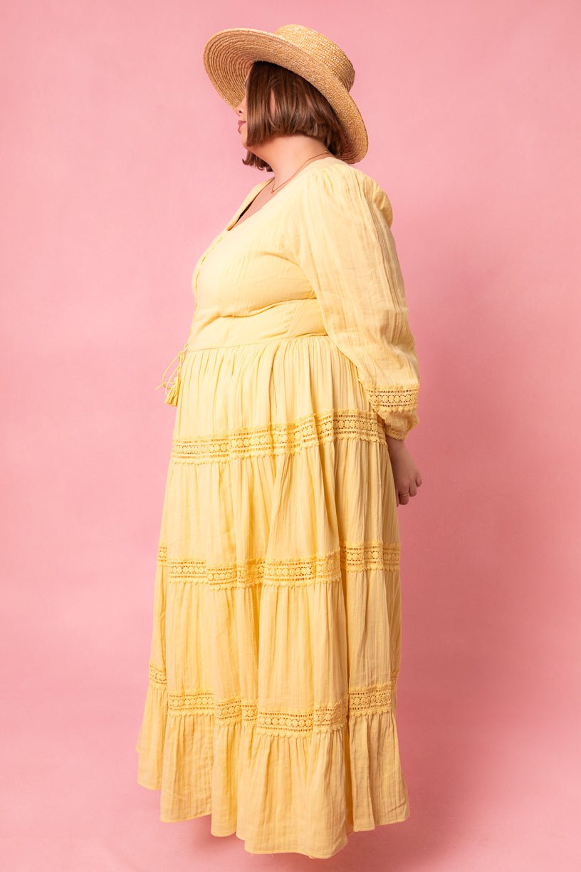 Joella Dress in Yellow-Adult