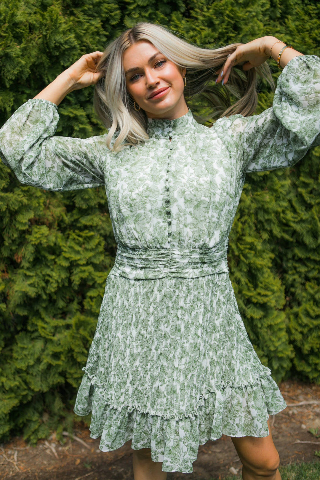 Brynley Dress in Green - FINAL SALE-Adult