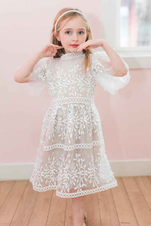 Mini Sicily Dress with Flutter Sleeves - FINAL SALE