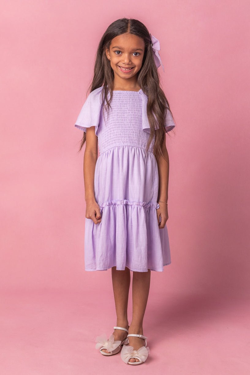 Mini Lennon Dress in Lavender-Mini