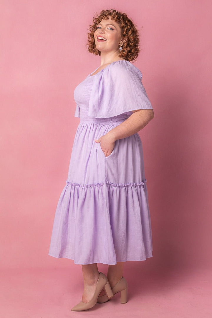 Lennon Dress in Lavender-Adult