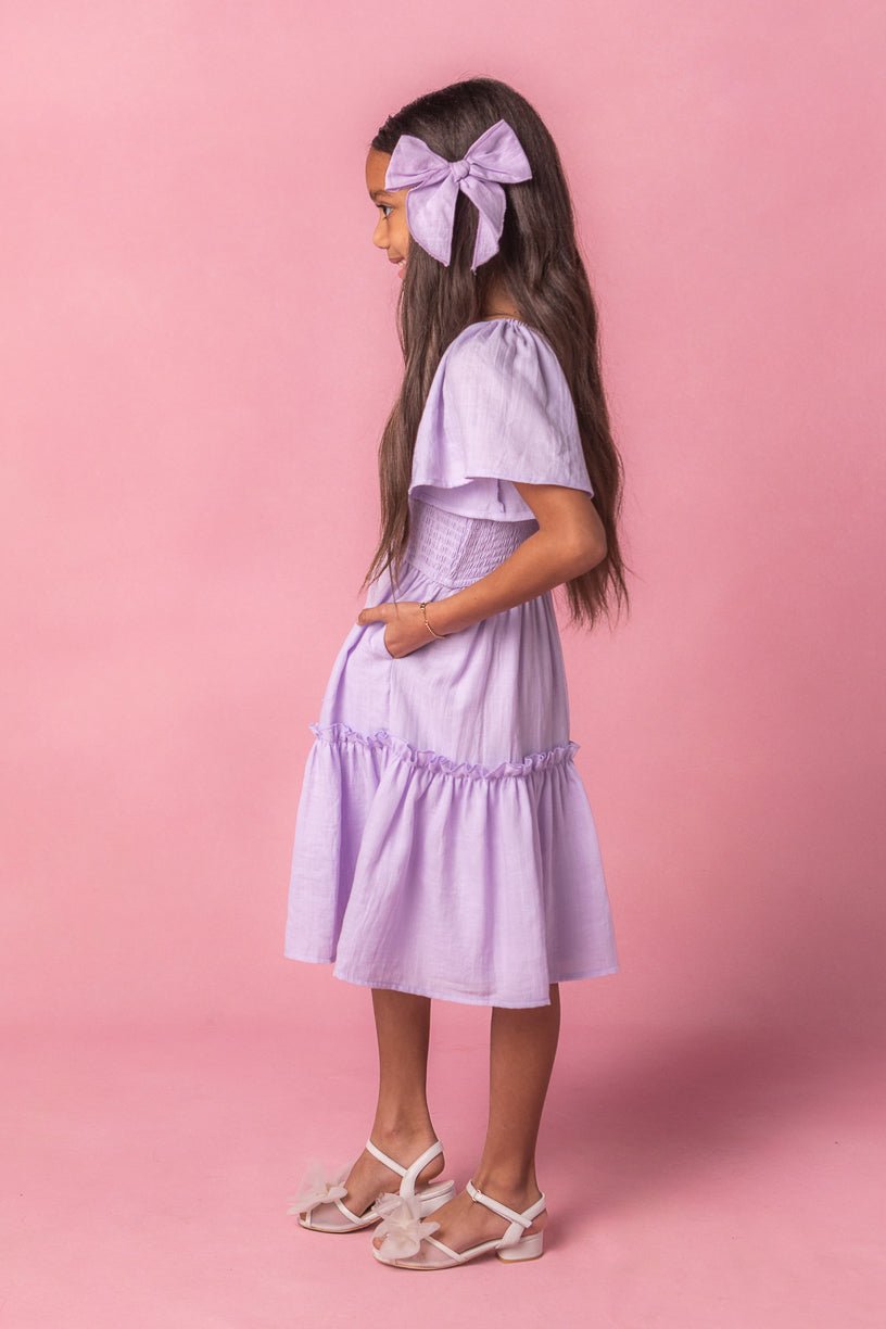 Mini Lennon Dress in Lavender-Mini