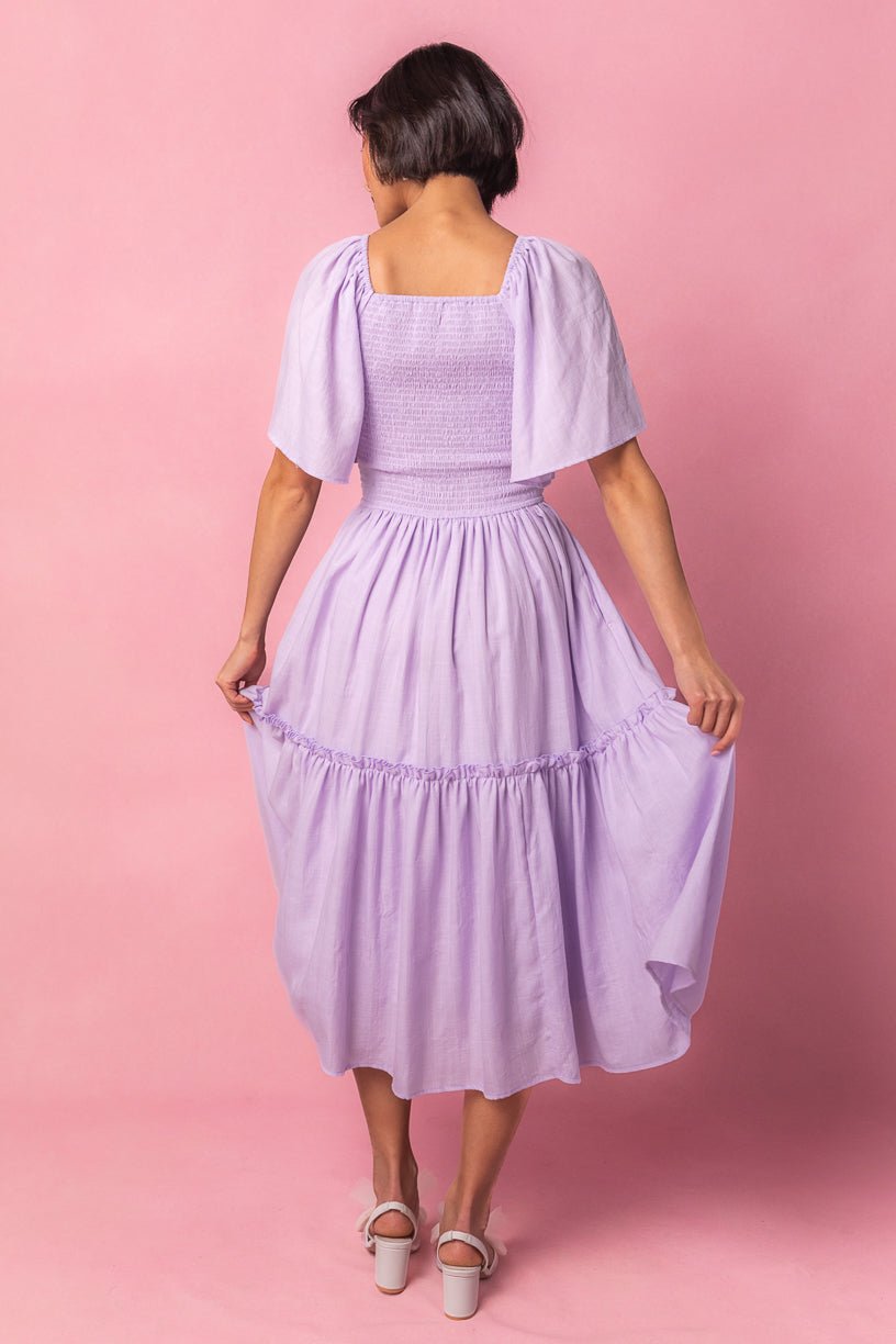 Lennon Dress in Lavender-Adult