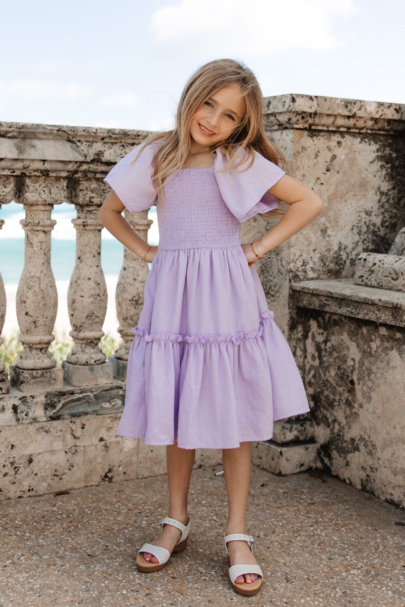 Mini Lennon Dress in Lavender-Mini