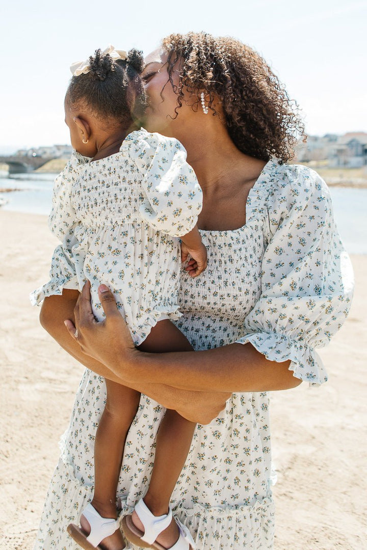 Baby Madeline Romper in Blue-Baby