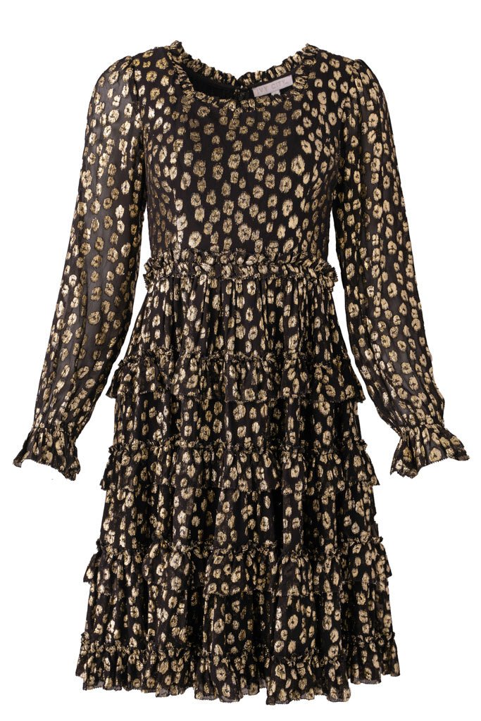 Sammy Dress in Black & Gold - FINAL SALE-Adult