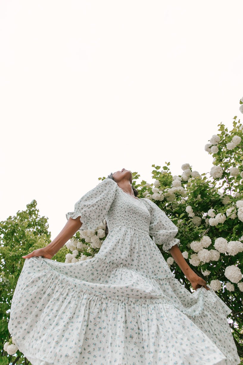 Madeline Dress in Blue-Adult