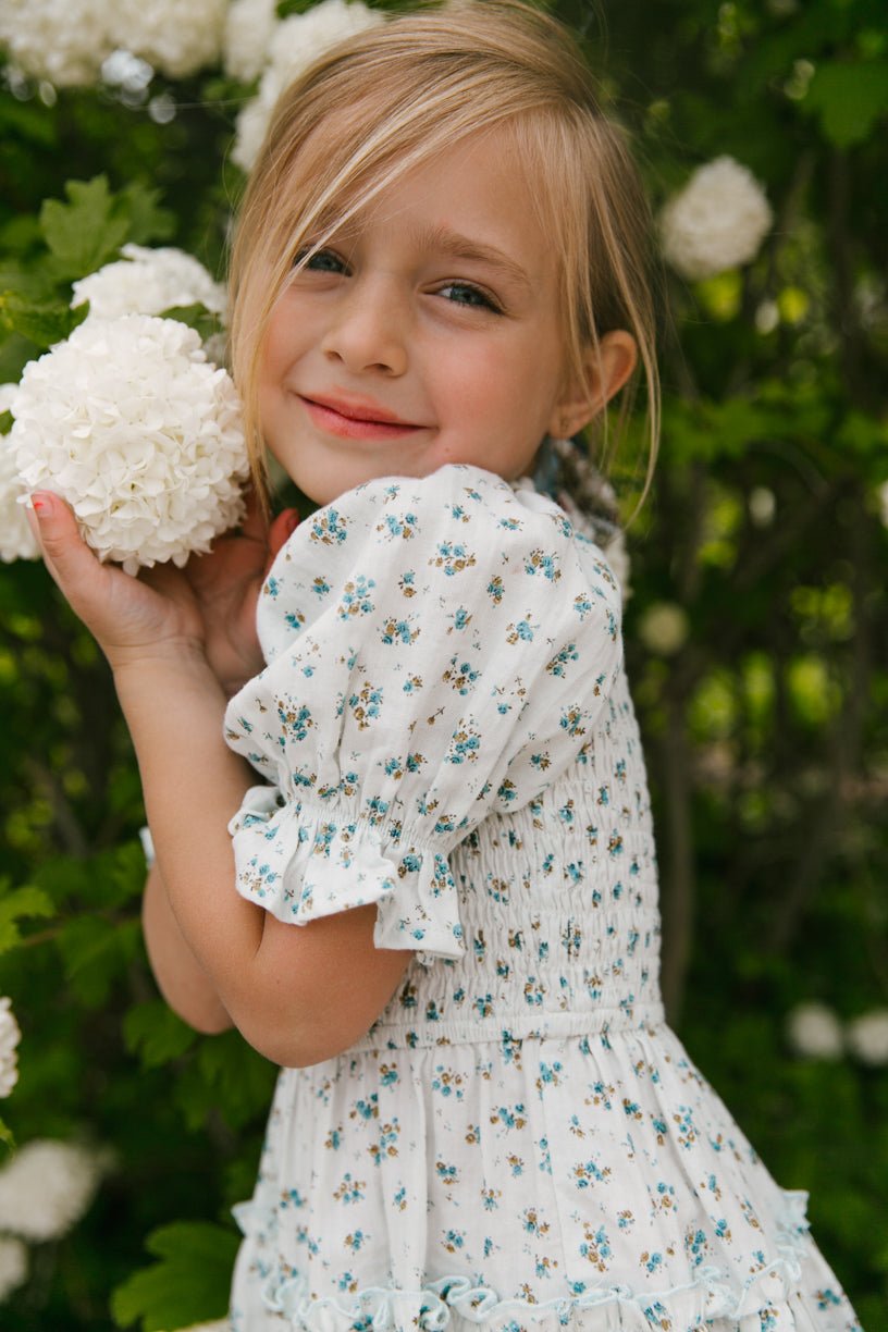 Mini Madeline Dress in Blue-Mini