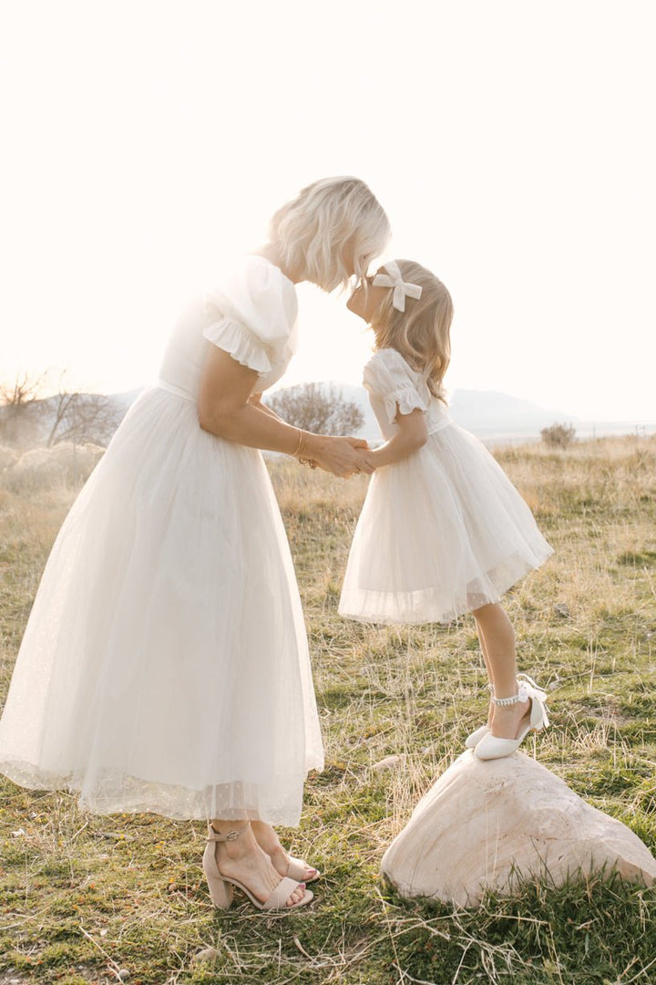 Ballerina Dress in White-Adult