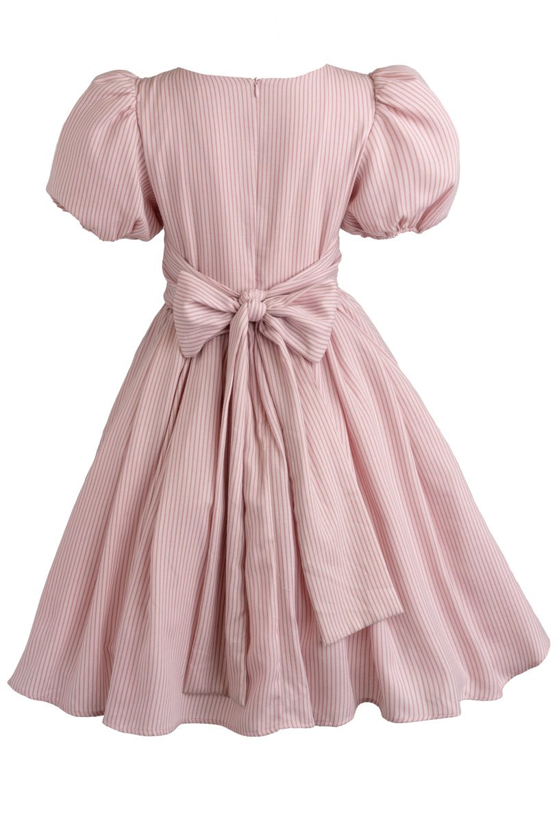 Cupcake Dress in Pink Stripe-Adult