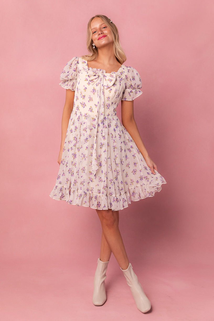 Dolly Dress in Violet Rose-Adult