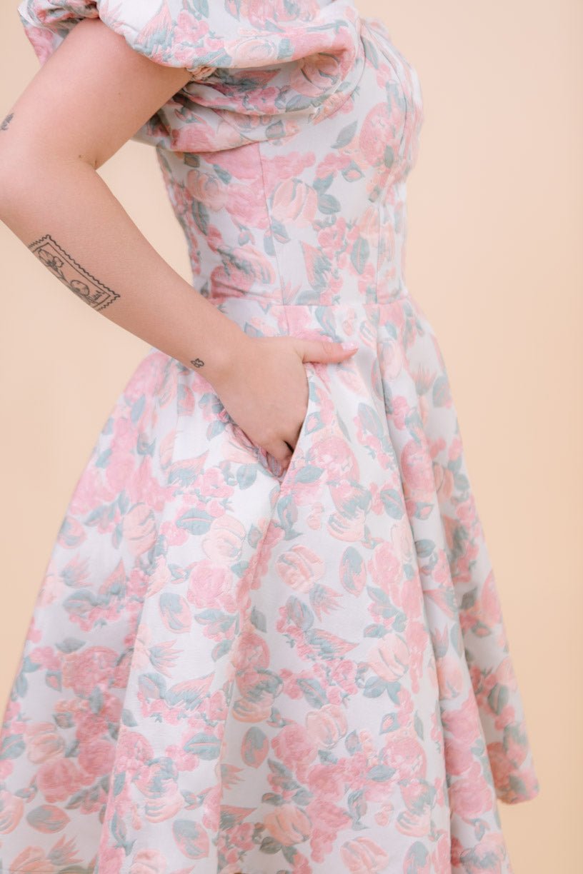 Ivanna Dress in Pastel Floral - FINAL SALE-Adult