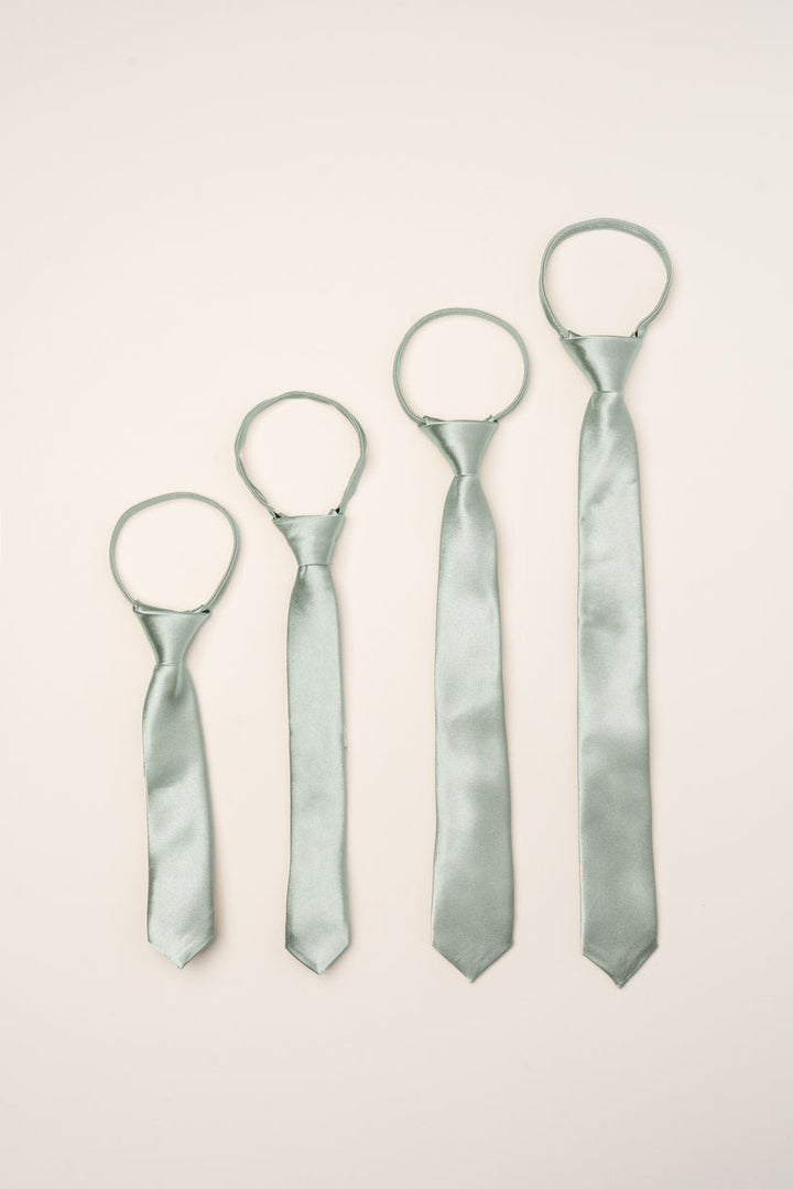 Max Boys Tie in Sage-Mini