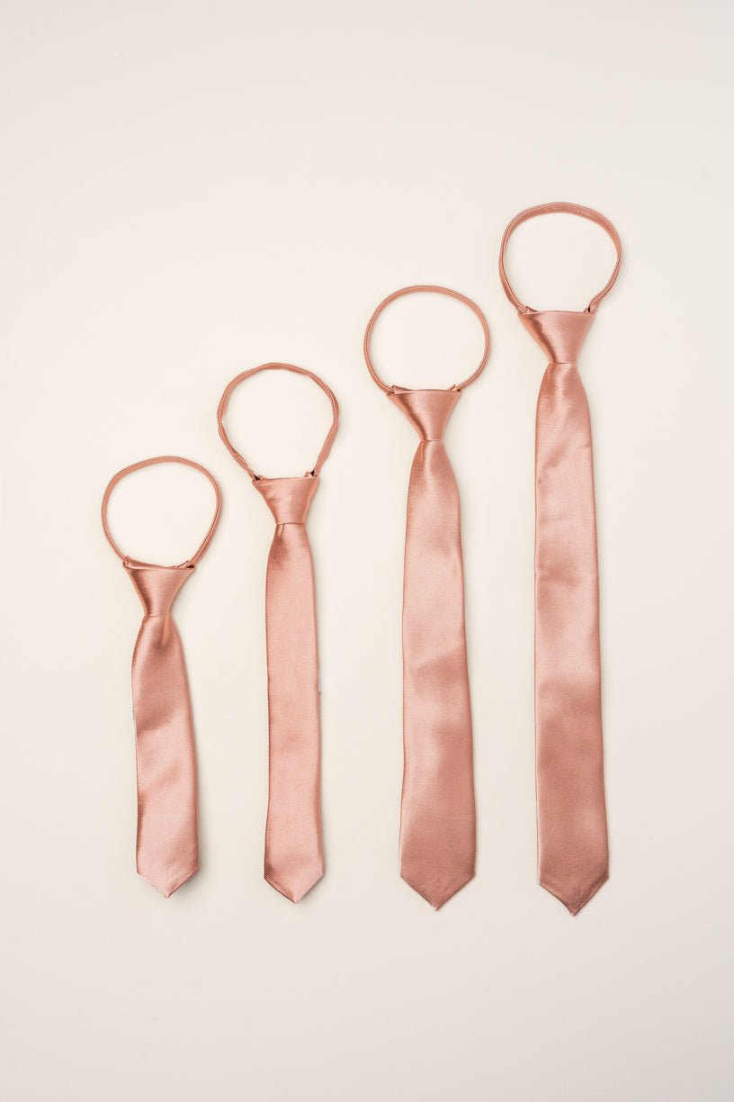 Max Boys Tie in Apricot Crush-Mini