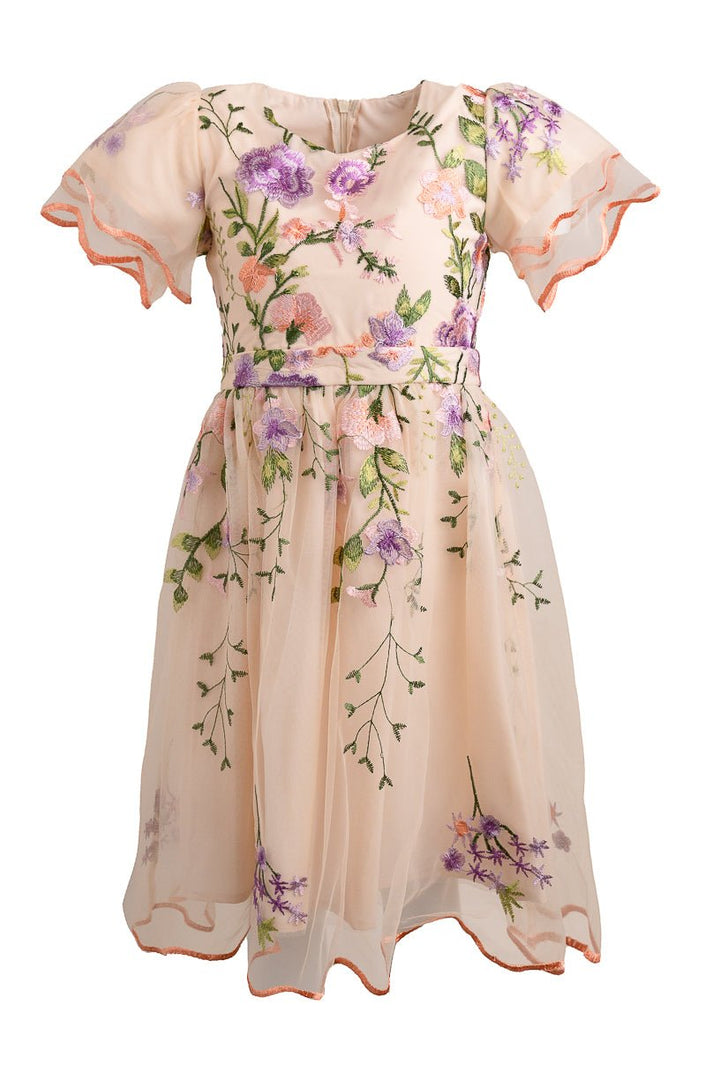 Mini Flora Dress in Pastels-Mini