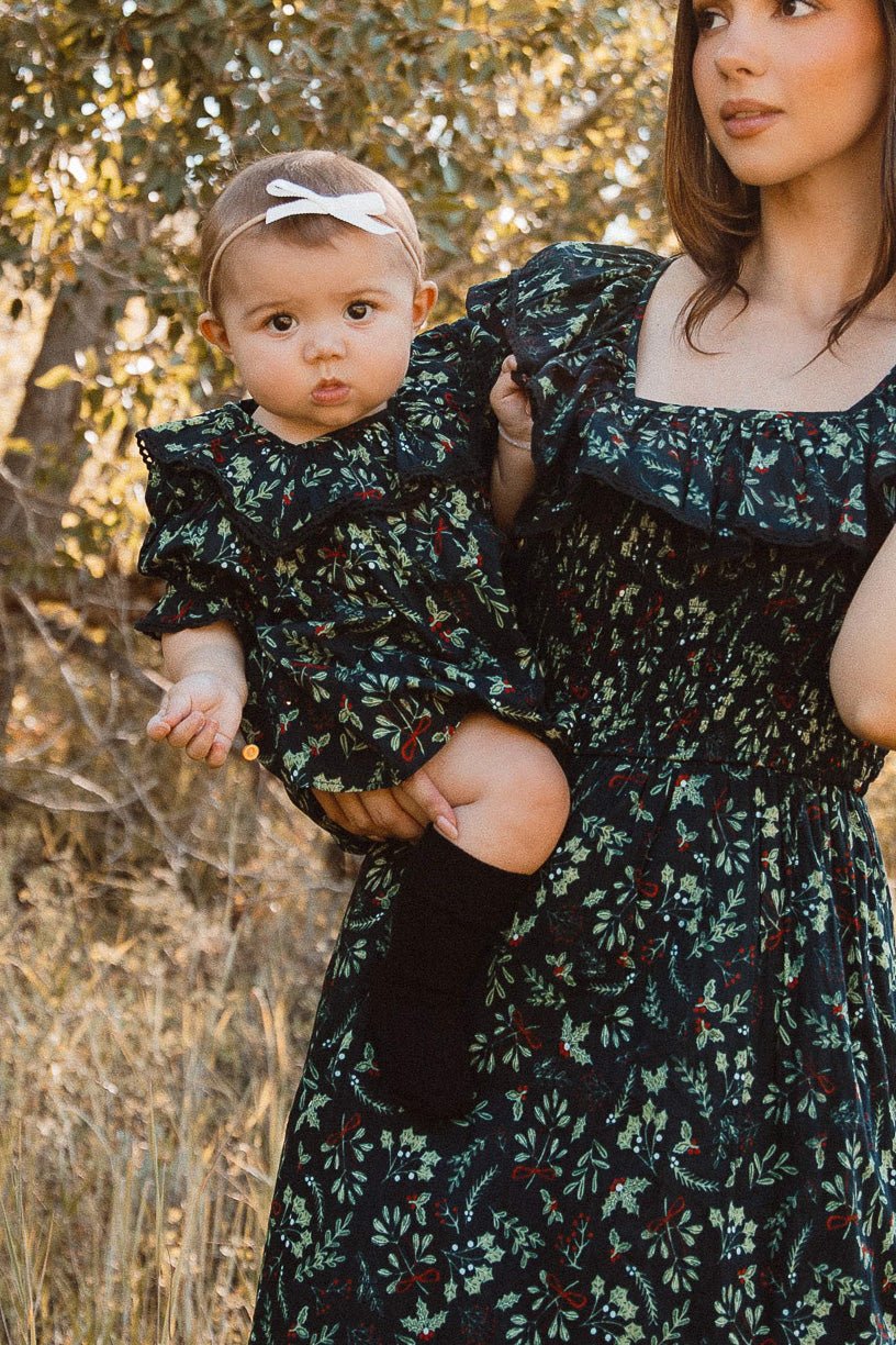 Baby Gracie Dress Set in Holly - FINAL SALE-Baby