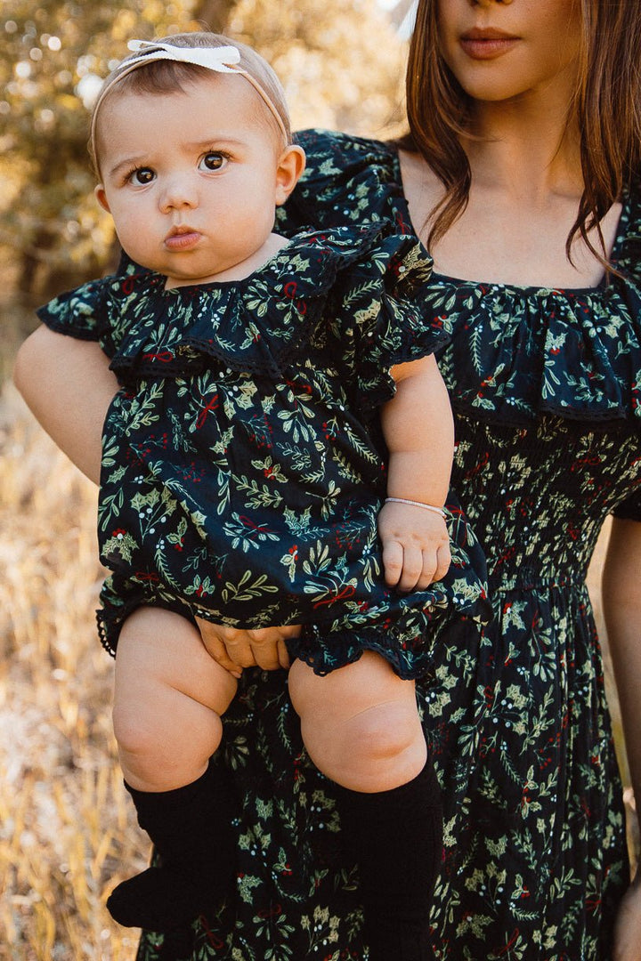 Baby Gracie Dress Set in Holly - FINAL SALE-Baby