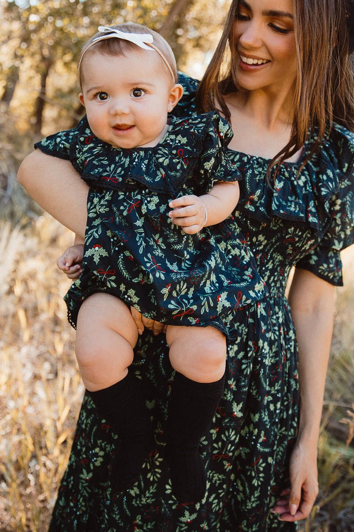 Baby Gracie Dress Set in Holly - FINAL SALE-Baby